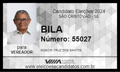 Candidato BILA 2024 - SÃO CRISTÓVÃO - Eleições