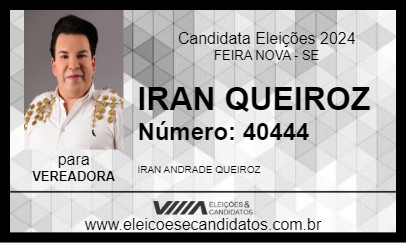 Candidato IRAN QUEIROZ 2024 - FEIRA NOVA - Eleições