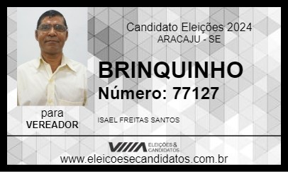 Candidato BRINQUINHO DOS ANIMAIS 2024 - ARACAJU - Eleições