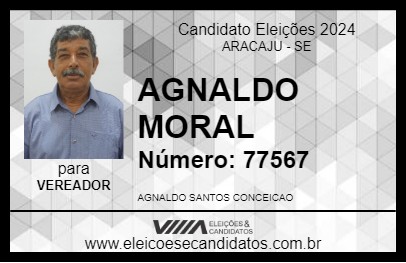 Candidato AGNALDO MORAL 2024 - ARACAJU - Eleições