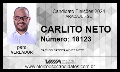 Candidato CARLITO NETO 2024 - ARACAJU - Eleições