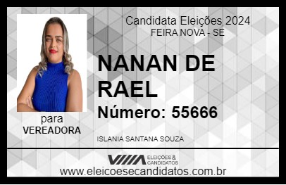 Candidato NANAN DE RAEL 2024 - FEIRA NOVA - Eleições