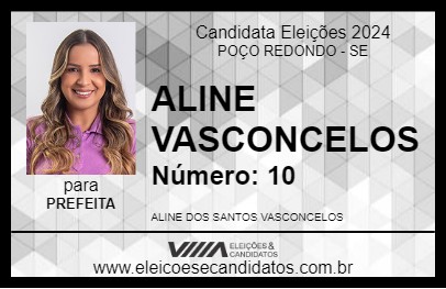 Candidato ALINE VASCONCELOS 2024 - POÇO REDONDO - Eleições