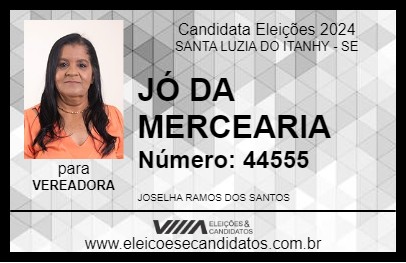 Candidato JÓ DA MERCEARIA 2024 - SANTA LUZIA DO ITANHY - Eleições