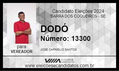 Candidato DODÓ 2024 - BARRA DOS COQUEIROS - Eleições