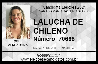 Candidato LALUCHA DE CHILENO 2024 - SANTO AMARO DAS BROTAS - Eleições