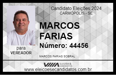 Candidato MARCOS FARIAS 2024 - CARMÓPOLIS - Eleições