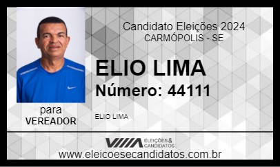 Candidato ELIO LIMA 2024 - CARMÓPOLIS - Eleições