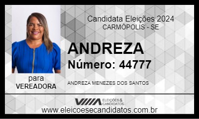 Candidato ANDREZA 2024 - CARMÓPOLIS - Eleições