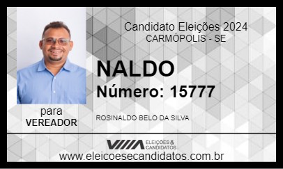 Candidato NALDO 2024 - CARMÓPOLIS - Eleições