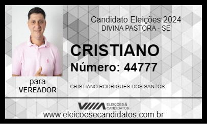 Candidato CRISTIANO 2024 - DIVINA PASTORA - Eleições