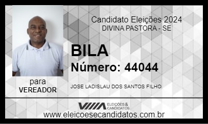 Candidato BILA 2024 - DIVINA PASTORA - Eleições