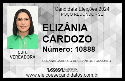 Candidato ELIZÂNIA CARDOZO 2024 - POÇO REDONDO - Eleições