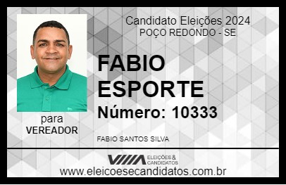 Candidato FABIO ESPORTE 2024 - POÇO REDONDO - Eleições