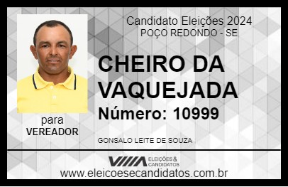 Candidato CHEIRO DA VAQUEJADA 2024 - POÇO REDONDO - Eleições