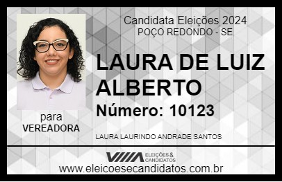 Candidato LAURA DE LUIZ ALBERTO 2024 - POÇO REDONDO - Eleições