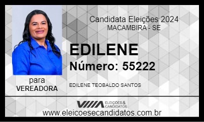 Candidato EDILENE 2024 - MACAMBIRA - Eleições