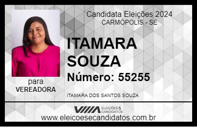 Candidato ITAMARA SOUZA 2024 - CARMÓPOLIS - Eleições