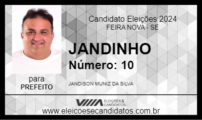 Candidato JANDINHO 2024 - FEIRA NOVA - Eleições