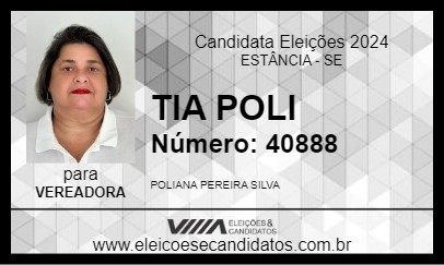 Candidato TIA POLI 2024 - ESTÂNCIA - Eleições