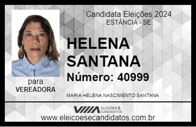 Candidato HELENA SANTANA 2024 - ESTÂNCIA - Eleições