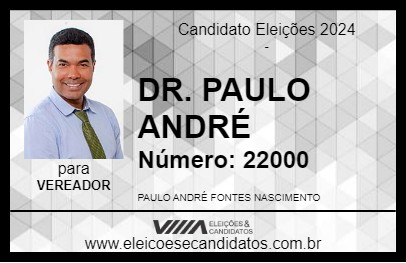 Candidato DR. PAULO ANDRÉ 2024 - ESTÂNCIA - Eleições