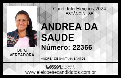 Candidato ANDREA DA SAUDE 2024 - ESTÂNCIA - Eleições