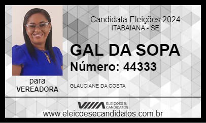 Candidato GAL DA SOPA 2024 - ITABAIANA - Eleições