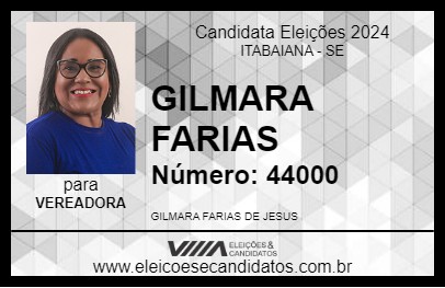 Candidato GILMARA FARIAS 2024 - ITABAIANA - Eleições