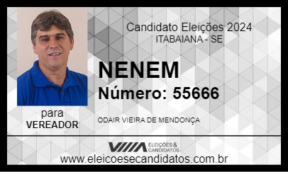 Candidato NENEM 2024 - ITABAIANA - Eleições