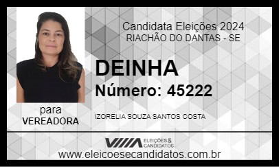 Candidato DEINHA 2024 - RIACHÃO DO DANTAS - Eleições