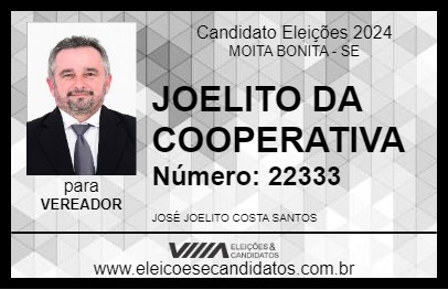 Candidato JOELITO DA COOPERATIVA 2024 - MOITA BONITA - Eleições