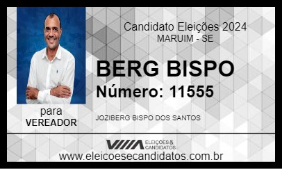 Candidato BERG BISPO 2024 - MARUIM - Eleições