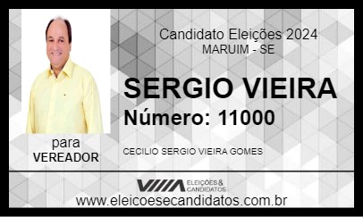 Candidato SERGIO VIEIRA 2024 - MARUIM - Eleições