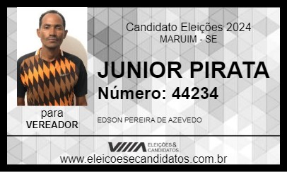 Candidato JUNIOR PIRATA 2024 - MARUIM - Eleições