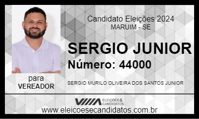 Candidato SERGIO JUNIOR 2024 - MARUIM - Eleições