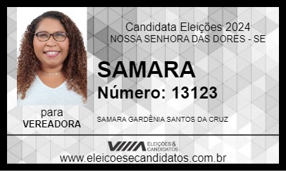 Candidato SAMARA 2024 - NOSSA SENHORA DAS DORES - Eleições