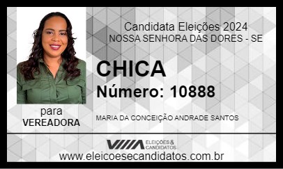 Candidato CHICA 2024 - NOSSA SENHORA DAS DORES - Eleições