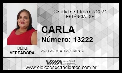 Candidato CARLA 2024 - ESTÂNCIA - Eleições