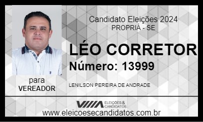 Candidato LÉO CORRETOR 2024 - PROPRIÁ - Eleições