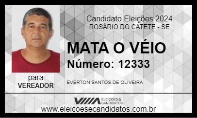 Candidato MATA O VÉIO 2024 - ROSÁRIO DO CATETE - Eleições