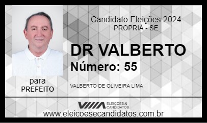 Candidato DR VALBERTO 2024 - PROPRIÁ - Eleições