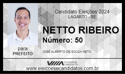 Candidato NETTO RIBEIRO 2024 - LAGARTO - Eleições