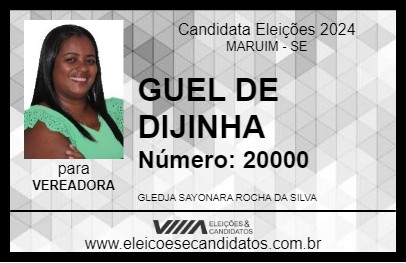 Candidato GUEL DE DIJINHA 2024 - MARUIM - Eleições