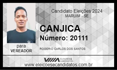 Candidato CANJICA 2024 - MARUIM - Eleições