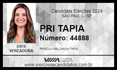 Candidato PRI TAPIA 2024 - SÃO PAULO - Eleições