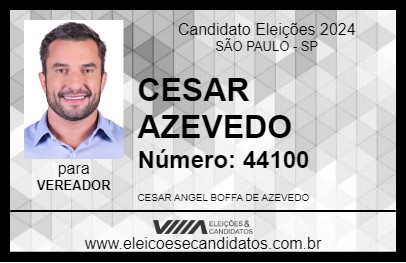 Candidato CESAR AZEVEDO 2024 - SÃO PAULO - Eleições