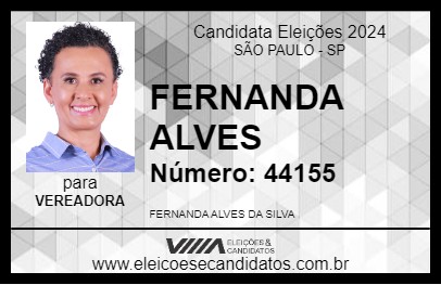 Candidato FERNANDA ALVES 2024 - SÃO PAULO - Eleições