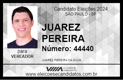 Candidato JUAREZ PEREIRA 2024 - SÃO PAULO - Eleições