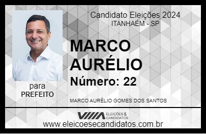 Candidato MARCO AURÉLIO 2024 - ITANHAÉM - Eleições